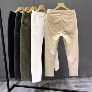 DICHUANGZHE Quần Jean Nam Nữ Phong Cách Retro Đường Phố Mỹ, Màu Trơn Đã Giặt, Thon Gọn Phù Hợp Hàng Ngày