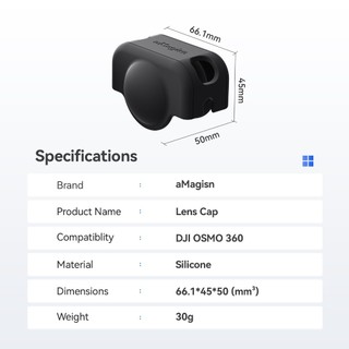 Dành cho DJI OSMO 360 Vỏ bảo vệ ống kính Vỏ bảo vệ silicon Chống rơi, chống mài mòn, chống địa chấn Phụ kiện bảo vệ máy ảnh thể thao DJI