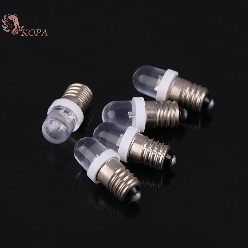 KOPA 5 Cái E10 Bóng Đèn Led E10 3V 6V 12V 24V Bóng Đèn Nhạc Cụ E10 Bóng Đèn Báo Thời Trang Cũ Đèn Pin DIY Đèn Làm Việc VN