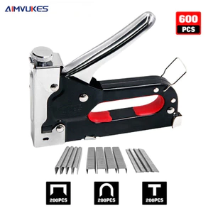 AIMVUKES [gửi tặng 600 đinh]Máy bấm ghim cầm tay, Súng bắn ghim cầm tay - KHÔNG cần điện, khí nén- Ghim vào gỗ,