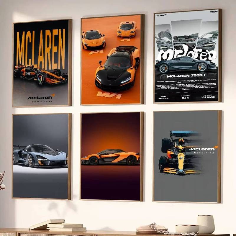 Thương Hiệu Thời Trang M - McLaren F1 Mẫu Poster Nghệ Thuật In Thanh Trang Trí Nội Thất Phòng Khách
