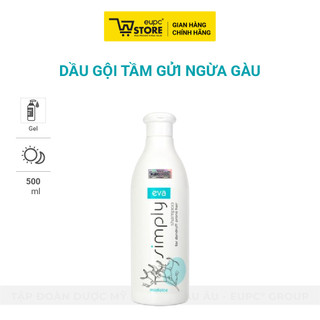Dầu Gội Tầm Gửi Hỗ Trợ Ngừa Gàu, Giảm Giảm Ngứa Và Không Gây Khô Da Đầu Eva Simply 500ml