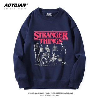Cặp Đôi Stranger Things Cổ Tròn Dài Tay Cho Nam Nữ - Bộ Phim Truyền Hình Mỹ