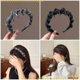 Băng Đô Lưới Hình Chữ U Ren Đen Sáng Bóng Dành Cho Nữ Và Bé Gái