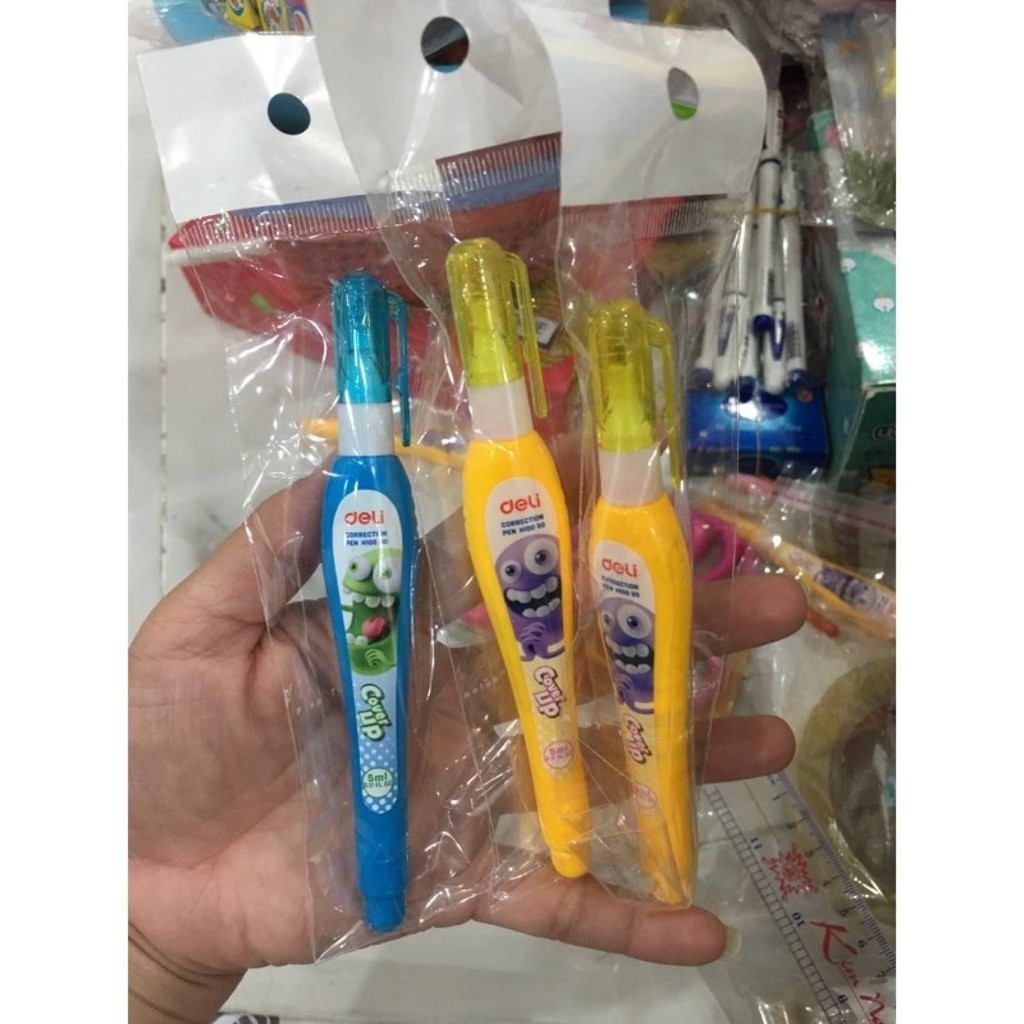 Bút xóa Deli 5ml cho bề mặt sửa lỗi nhanh chóng và chính xác, lý tưởng cho văn phòng.