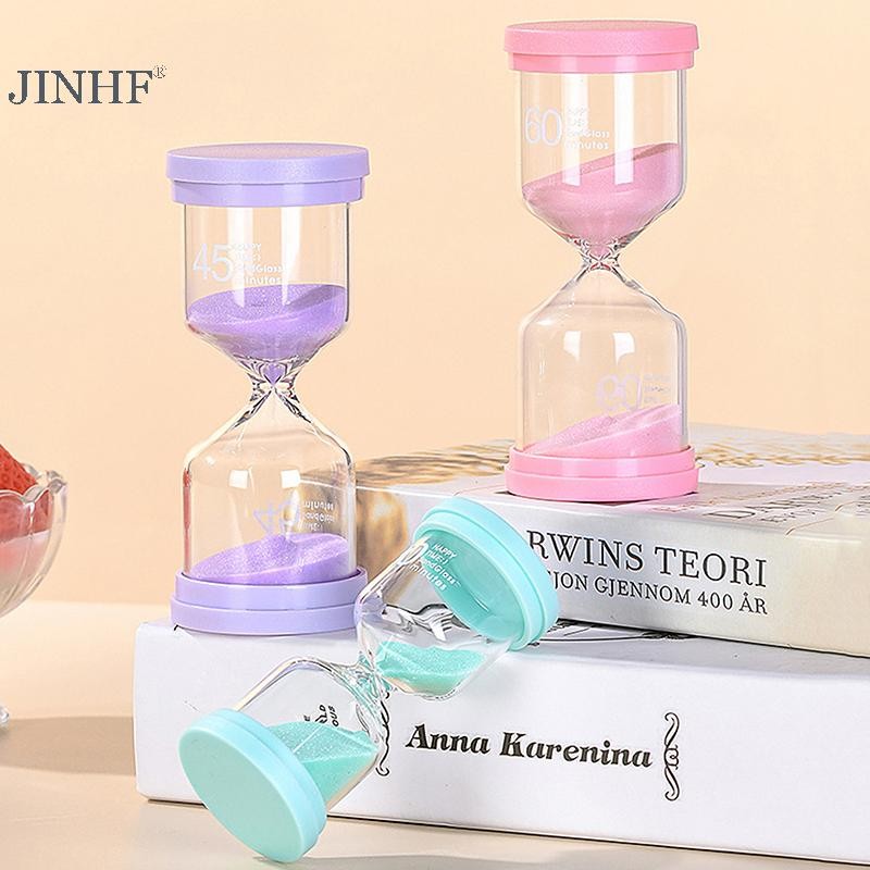 JINHF 1PC 3 / 5 / 10 / 15 / 30 Phút Cát Nhiều Màu Sắc Trẻ Em Kid Quà Tặng Cát Hẹn Giờ Kính Trang Trí Nhà Cửa Đồng Hồ Cát HOT