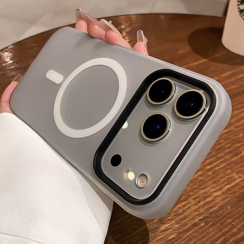 Ốp điện thoại cứng từ tính mờ 2 trong 1 sang trọng Jelly Thích hợp cho IPhone 17 16 15 14 13 12 11 Pro Max 17 AIR Ốp lưng