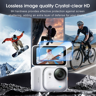 Dành cho phim cường lực Insta360 Go Ultra, phim chống rơi độ phân giải cao, phụ kiện máy ảnh thể thao chống trầy xước và chống mài mòn