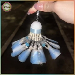 SAFENH Sáng Tạo DIY Handmade Dreamy Đính Hạt Tua Rua Cầu Lông Mặt Dây Chuyền Móc Khóa Chất Liệu Gói Bạn Bè Cặp Đôi Quà Tặng VN