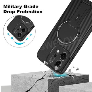 Ốp Điện Thoại Cho Oppo Reno14 Reno 14 13 15 Pro 14F 14FS Reno15 15F Pro Max 5G 2025 Giá Đỡ Da Từ Tính Vỏ Điện Thoại Chống Sốc Ốp Lưng Cứng