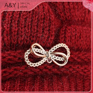 Mũ len dệt kim ấm áp A&amp;Y, phù hợp cho mẹ và bà ngoại, lót lông cừu dày, quà tặng Giáng sinh lý tưởng.