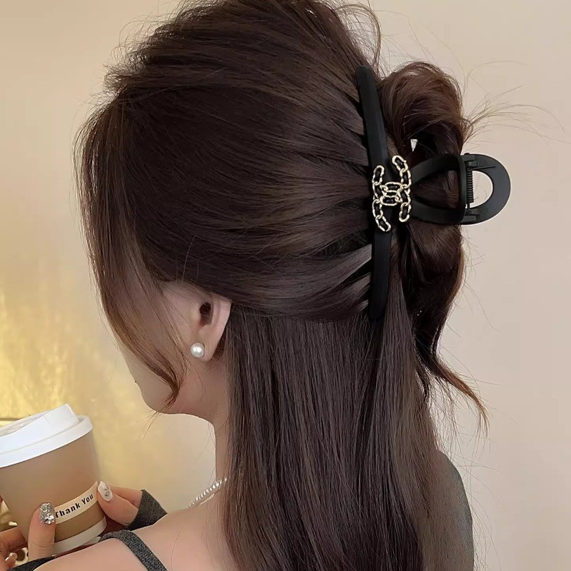 Kẹp Tóc Da Đen Phong Cách Hàn Quốc Cho Phụ Nữ Thanh Lịch và Thời Trang