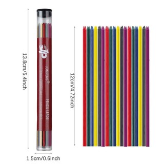Nạp lại bút chì chì MKYCO, Dung tích lớn 0,5 / 0,7 / 0,9 / 1.3 / 2.0mm Bút chì cơ khí nạp lại, Đồ dùng vẽ phác thảo nghệ thuật đa chức năng 2B Chì bút chì cơ màu