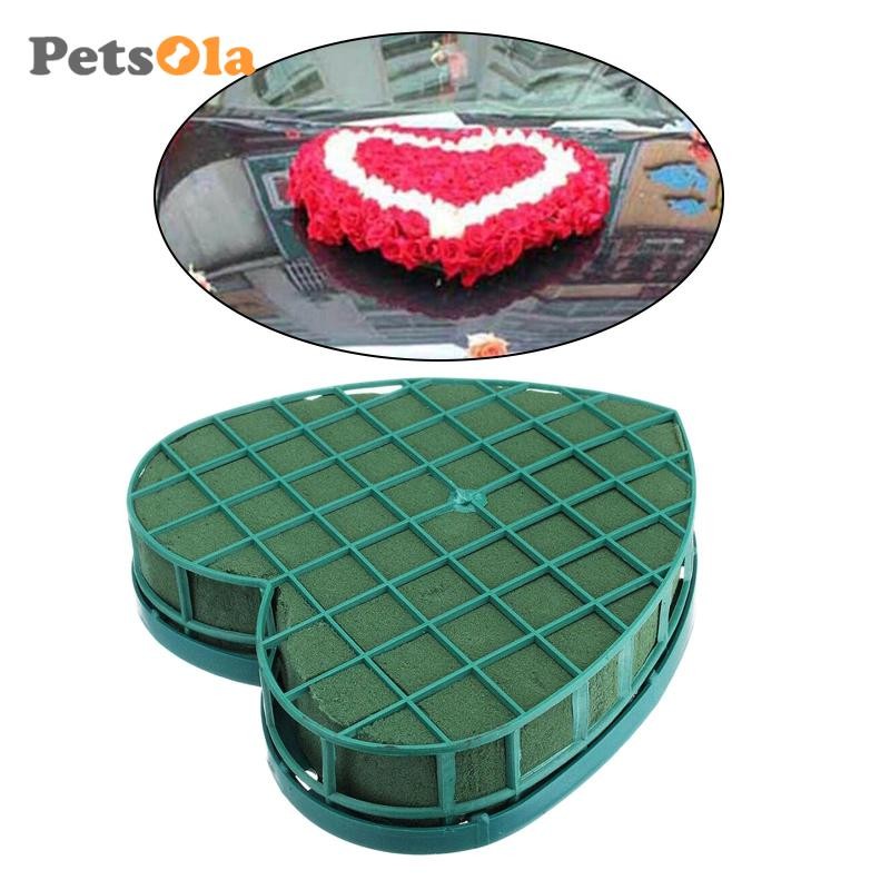 Khối xốp hoa PETSOLA Giá đỡ hoa hình trái tim cho hoa tươi