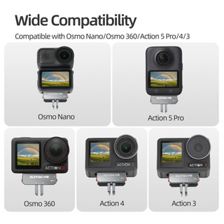 Dành Cho DJI OSMO Nano Kim Loại Từ Adapter Osmo 360 / ACTION 5 Pro Gấp Phát Hành Nhanh Nối Dài Ngón Tay Cái Phụ Kiện Camera