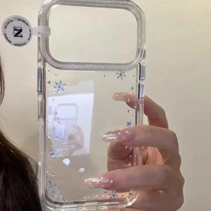 Ngôi Sao Bông Tuyết Thích Hợp Cho Ốp Lưng Điện Thoại Di Động iPhone17, Apple 16promax Mới 15pro Nữ 13 Vỏ Bảo Vệ 14 17pro 17promax 16pro 16 14promax 15 15promax