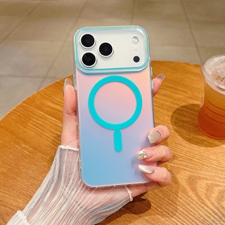 Ốp điện thoại từ tính siêu mạnh đầy màu sắc Aurora cho iphone 17promax 17 17 air 16 15 14 13 12 Pro Max Plus Vỏ điện thoại Phụ kiện Vỏ bảo vệ chống sốc