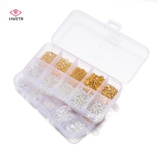 HWETR - Bộ Kit DIY Trang Sức với Hoa tai và Vòng cổ, Phù hợp cho Người mới bắt đầu và Người lớn