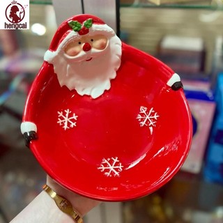 Bát ông già Noel bằng gốm sứ Giáng sinh - Bộ đồ ăn trang trí ngày lễ