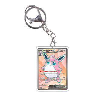 Pokemon Keychain Cards Style Mew Charizard Alakazam Magikarp SV2 151 Anime Game Characters Self Made Acr