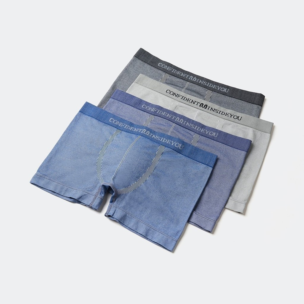 [Combo 5] Quần Lót Nam Boxer Dệt Liền Seamless Insidemen Polyamide mềm mịn, thấm hút tốt IBX009EDP05