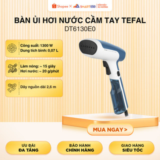 Bàn ủi hơi nước cầm tay dạng du lịch Tefal DT6130E0, hàng chính hãng bảo hành 24 tháng