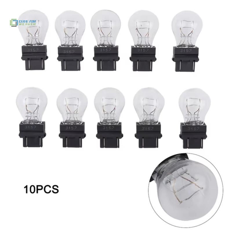 Bộ 10 Bóng Halogen Phanh/Tín Hiệu/Đuôi 3157 3057 3155 3357 3547 4157 Trắng/Hổ Phách