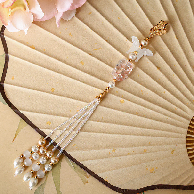 Phong Cách Mới Sườn Xám Bấm Ve Áo Retro Tươi Phù Hợp Với Trà Mới Phong Cách Trung Hoa Quần Áo Dài Tua Rua Phụ Kiện Su Đồ Trang Trí Đơn Giản Thay Đổi Để Hơn KPJV
