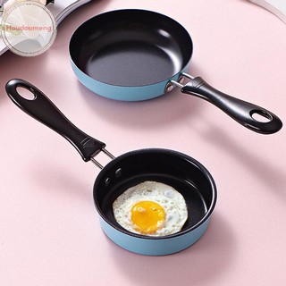Chảo Chiên Hooudou Thép Không Gỉ Ngăn Dính Nồi Cảm Ứng Tròn Ăn Sáng Chảo Trứng Chiên Nhỏ Có Tay Cầm Dài Tiện Ích Nhà Bếp VN