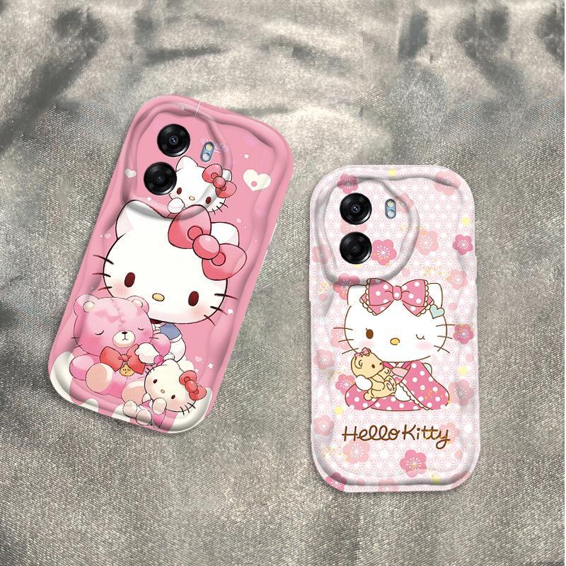 Ốp Silicon Hoạt Hình Cho OPPO A5X A6 Pro A6X 4G 5G 3D Thẩm Mỹ Mềm Ốp lưng TPU Kitty Sinh Viên Chống Sốc
