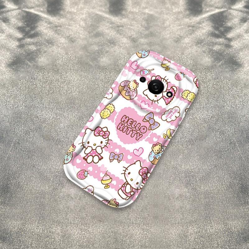 Ốp Silicon Hoạt Hình Cho Redmi A3 / POCO C61 4G 3D Bé Gái Vỏ Điện Thoại Mềm TPU Kitty Girl Sinh Viên Chống Sốc Ốp Lưng