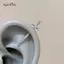 AqToCna Thanh Kiếm Kim Cương Giả Chữ Thập Bông Tai Dành Cho Nữ Punk Zircon Nổi Xoắn Xuyên Tai Sụn Trang Sức Cặp Đôi Quà Tặng AqToCna
