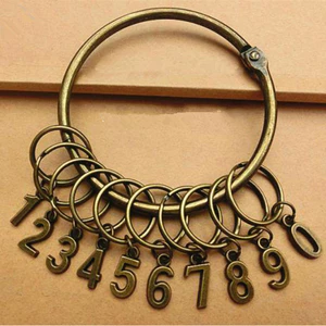 Retro Móc Khóa Dày Móc Khóa Vòng Chìa Khóa Lớn Móc Khóa Kho Khách Sạn Chủ Nhà Chìa Khóa Lưu Trữ Phân Loại