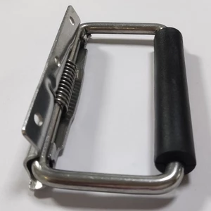Tay cầm lò xo bằng thép không gỉ 304 Hộp vận chuyển không khí Thiết bị tay cầm Hộp vận chuyển Tay cầm đơn phương Phụ kiện hộp khí hạng nặng QVKM