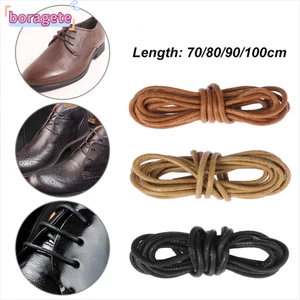 Dây buộc dây bốt BORAGETE, Dây giày sáp tròn 70 / 80 / 90 / 100cm, Phụ kiện giày nam nữ Giày da