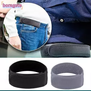 BORAGETE Không có khóa Thắt lưng đàn hồi, Vòng thắt lưng thời trang siêu mềm, Thắt lưng không có khóa thời trang Unisex Thắt lưng thoải mái dành cho nữ