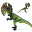 Đồ chơi khủng long sinh học tiền sử Mô phỏng Dilophosaurus Dilophosaurus Mô hình động vật hoang dã Quà tặng ngày lễ cho trẻ em Chiều cao 13cm