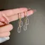 Hàng Ngày Đẹp Ánh Sáng Sang Trọng Kim Cương Giả Dây Chuyền Bông Tai Phong Cách Mới Hợp Thời Trang Bông Tai Người Ảnh Hưởng Phong Cách Thoáng Mát Bông Tai Độc Đáo E23742026-6-11