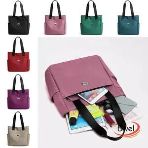 Túi xách dung tích lớn DWEL Túi xách Nylon thực tế đi học và du lịch Nhẹ chống thấm nước