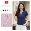 Áo phông nữ CARDINA chất liệu thun cotton tay cộc cổ V phối cúc nhiều màu 6ATC39