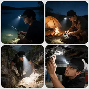 SUIT Đèn pha điều khiển cử chỉ thông minh Xoay 180 độ 500LM Nắp đèn LED Lumen để chạy bộ đường dài
