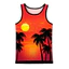 Áo ba lỗ Graffiti 3D Tank Top Nam, Áo bóng rổ đường phố mùa hè, Nhanh khô thoáng khí mềm mại không tay