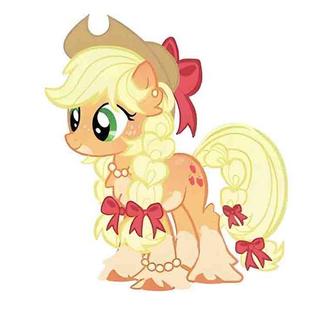 My Little Pony: High-Quality 5cm Acrylic Keychain - Double-Sided Print - APPLE JACK