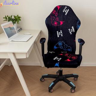 Vỏ bọc ghế bành CLEARLINE, Vỏ bọc ghế chơi game có độ đàn hồi mềm đầy màu sắc, Vỏ bọc ghế máy tính xoay co giãn nhung