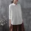 Áo Sơ Mi Nữ Cotton Màu Trắng Chắc Chắn Thời Trang Nữ Tay Dài Công Sở Nữ Làm Việc Rời Top Áo Sơ Mi