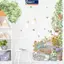MAKY Hoạt Hình Hoa Cây Xanh Stier Nhà Trang Trí Phòng Khách Vinyl Tường Stier Hoa Hướng Dương Mèo Dễ Thương DIY Trẻ Em Cửa Bức Tranh Tường Giấy Dán Tường VN