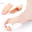 2 chiếc Gel Silicone Bunion Toe Corrector Orthotics Máy duỗi Giảm đau