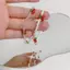 PNPIA- Mùa Hè Niche Tươi Trắng Pha Lê Đính Hạt Vòng Tay Dệt Tay Phong Cách Đơn Giản Vòng Tay Anh Đào Trang Sức Bé Gái Dự Tiệc Quà Tặng