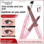 Bút gel kẻ mắt hai đầu D.G Blade + Bàn chải vát Chống thấm nước Lâu trôi không nhòe Màu sắc tự nhiên Thích hợp cho người mới bắt đầu