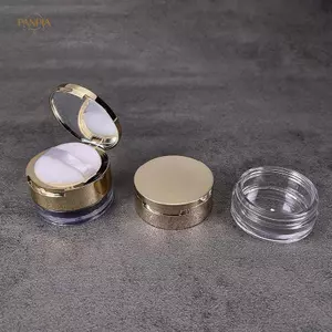 PNPIA- 1 Cái 6g Hộp Bột Di Động Trống Rời Hộp Đựng Bột Có Gương Sàng Mỹ Phẩm Sifter Lọ Rời Hộp Đựng Trang Điểm Du Lịch